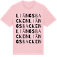 Pink Cotton t-shirt med Liängsbacken ordlek t-shirt