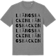 Mid Heather Gray t-shirt med Liängsbacken ordlek t-shirt
