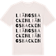 Vintage White t-shirt med Liängsbacken ordlek t-shirt