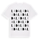 White t-shirt med Lida ordlek t-shirt