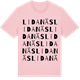 Pink Cotton t-shirt med Lidanäs ordlek t-shirt