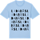 Blue Soul t-shirt med Lidanäs ordlek t-shirt