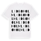 White t-shirt med Lidboholm ordlek t-shirt