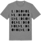 Mid Heather Gray t-shirt med Lidboholm ordlek t-shirt