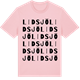 Pink Cotton t-shirt med Lidsjö ordlek t-shirt