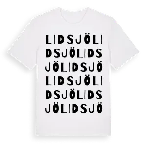 Lidsjö ordlek t-shirt – ekologisk bomull t-shirt från Pinshirt