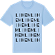 Blue Soul t-shirt med Lihem ordlek t-shirt