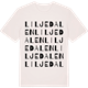 Vintage White t-shirt med Liljedalen ordlek t-shirt