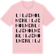 Pink Cotton t-shirt med Liljeholmen ordlek t-shirt