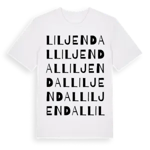 Liljendal ordlek t-shirt – ekologisk bomull t-shirt från Pinshirt