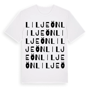Liljeön ordlek t-shirt – ekologisk bomull t-shirt från Pinshirt