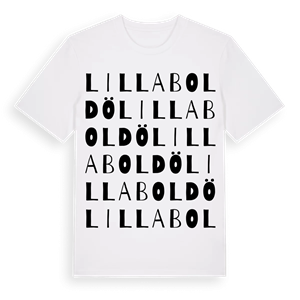Lilla Boldö ordlek t-shirt – ekologisk bomull t-shirt från Pinshirt