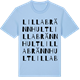 Blue Soul t-shirt med Lilla Brännhult ordlek t-shirt