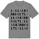 Mid Heather Gray t-shirt med Lilla Brännhult ordlek t-shirt