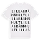Lilla Brännhult ordlek t-shirt