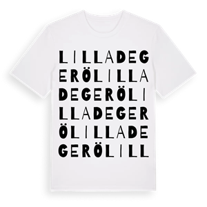 Lilla Degerö ordlek t-shirt – ekologisk bomull t-shirt från Pinshirt