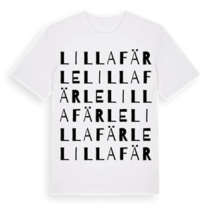 Lilla Färle ordlek t-shirt – ekologisk bomull t-shirt från Pinshirt