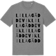 Mid Heather Gray t-shirt med Lilla Gäddevik ordlek t-shirt
