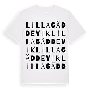 Lilla Gäddevik ordlek t-shirt – ekologisk bomull t-shirt från Pinshirt