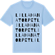 Blue Soul t-shirt med Lilla Hanatorpet ordlek t-shirt
