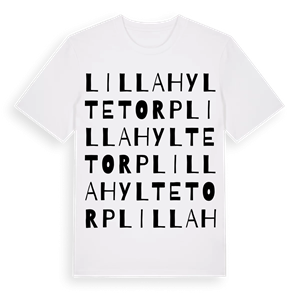 Lilla Hyltetorp ordlek t-shirt – ekologisk bomull t-shirt från Pinshirt