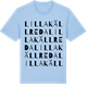 Blue Soul t-shirt med Lilla Källreda ordlek t-shirt