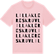 Pink Cotton t-shirt med Lilla Klereskruv ordlek t-shirt