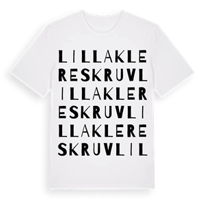Lilla Klereskruv ordlek t-shirt – ekologisk bomull t-shirt från Pinshirt