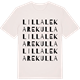 Vintage White t-shirt med Lilla Lekarekulla ordlek t-shirt
