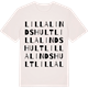 Vintage White t-shirt med Lilla Lindshult ordlek t-shirt