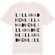 Vintage White t-shirt med Lilla Madhem ordlek t-shirt