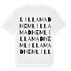 Lilla Madhem ordlek t-shirt