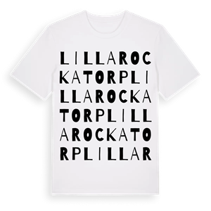 Lilla Rockatorp ordlek t-shirt – ekologisk bomull t-shirt från Pinshirt