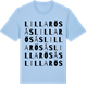 Blue Soul t-shirt med Lilla Rösås ordlek t-shirt
