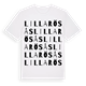 Lilla Rösås ordlek t-shirt
