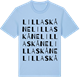 Blue Soul t-shirt med Lilla Skåne ordlek t-shirt