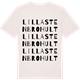 Vintage White t-shirt med Lilla Stenbrohult ordlek t-shirt