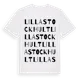 White t-shirt med Lilla Stockhult ordlek t-shirt