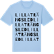 Blue Soul t-shirt med Lilla Trängsled ordlek t-shirt