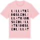Pink Cotton t-shirt med Lilla Trängsled ordlek t-shirt