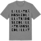 Mid Heather Gray t-shirt med Lilla Trängsled ordlek t-shirt