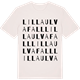 Vintage White t-shirt med Lilla Ulvafall ordlek t-shirt