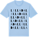 Blue Soul t-shirt med Lilladal ordlek t-shirt