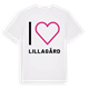White t-shirt med Jag älskar Lillagård t-shirt stort tryck