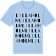 Blue Soul t-shirt med Lillaholm ordlek t-shirt