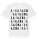 White t-shirt med Lillåker ordlek t-shirt