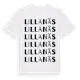 White t-shirt med Lillanäs ordlek t-shirt