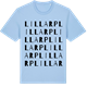Blue Soul t-shirt med Lillarp ordlek t-shirt