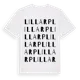 White t-shirt med Lillarp ordlek t-shirt