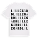 Lillegård ordlek t-shirt